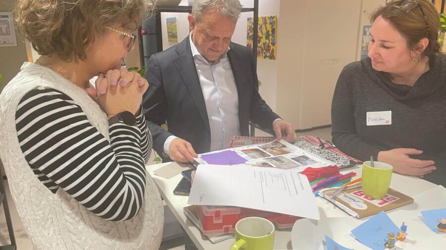 Het team van De Woutershof aan het werk tijdens Lab 2030